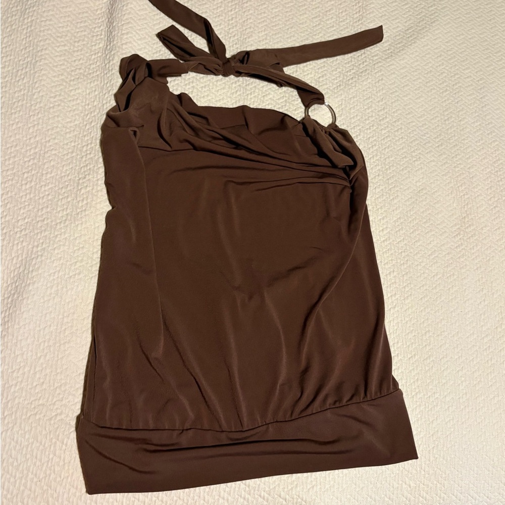 Urban Outfitters Brown Halter Camisole with Ring Detail